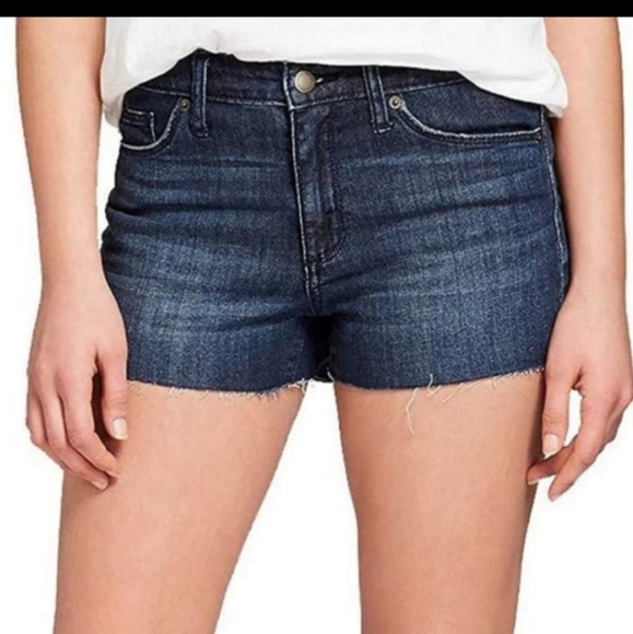 Universal thread vintage midi cropped frayed jeans shorts size 6 28 - Picture 1 of 13
